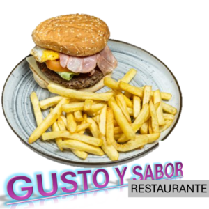 HAMBURGUESA GUSTO Y SABOR